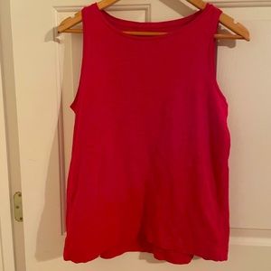 Loft red vintage soft sleeveless tee.